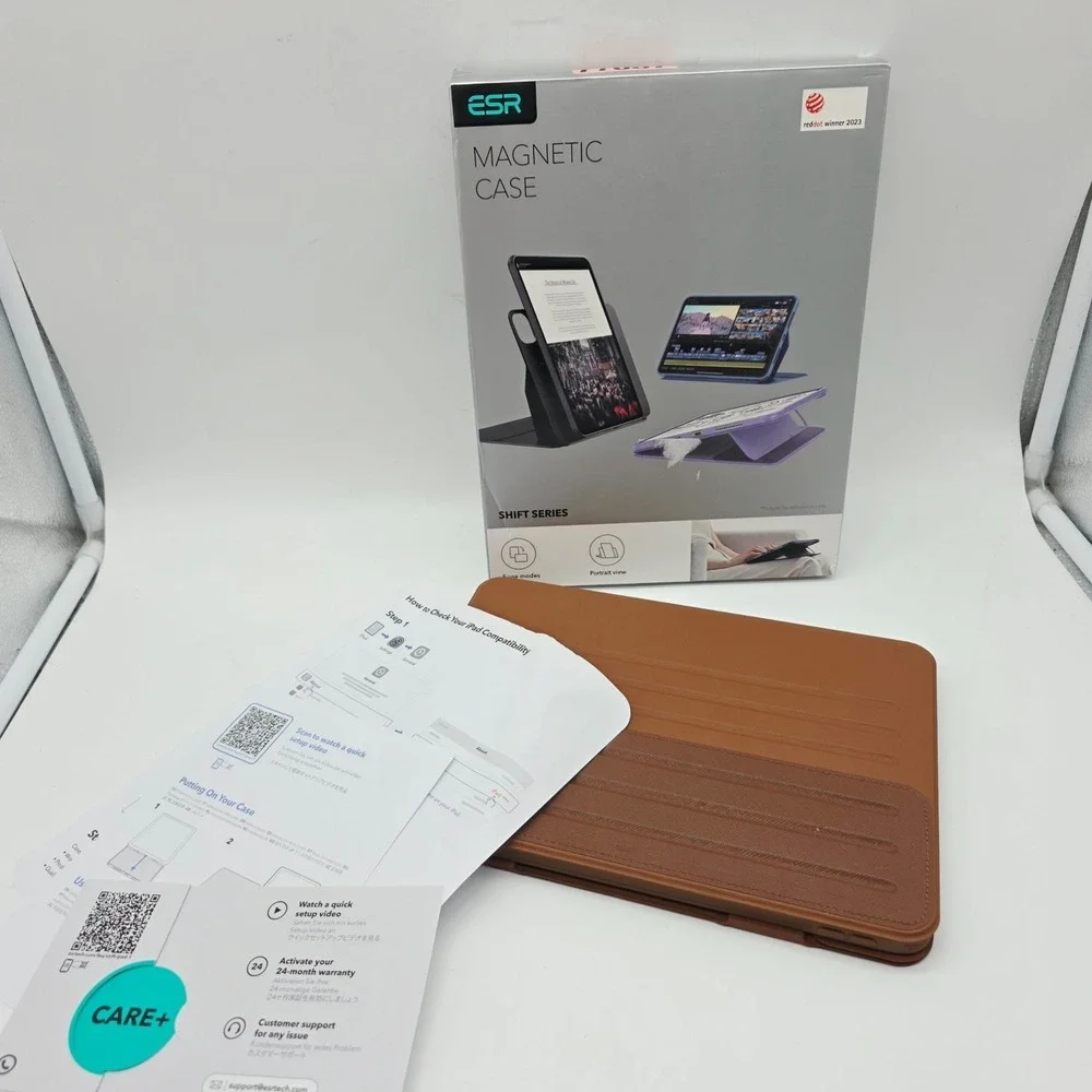 ESR Magnetic Case iPad Air 11 M4 M3 M2 10.9 5th 4th Gen Brown Folio Stand